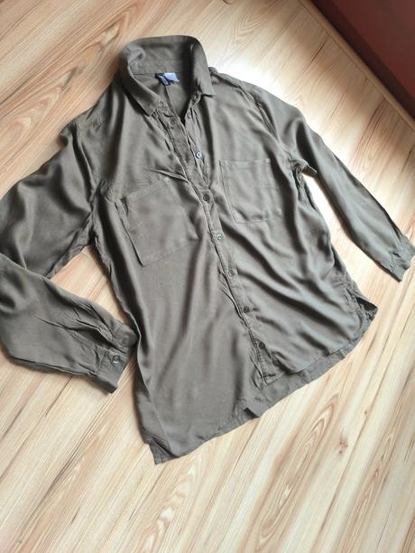 Dámska olivová košeľa zn. h&m, h&m,m