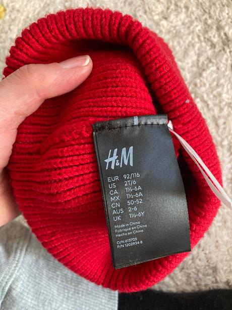 Vianočná ciapka, h&m,92
