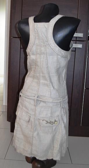 Bežove saty attrativo, xs