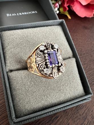 Starozitny prsten 18k zlato, 