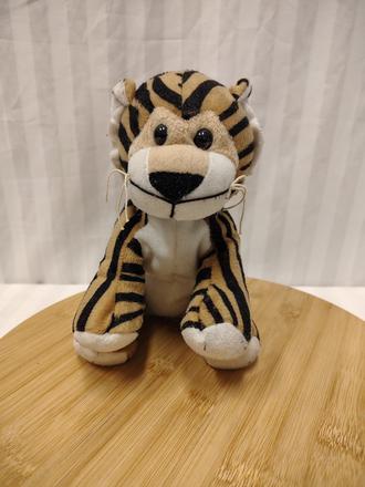 Plyšový hnedo čierny tiger, fun-tastic, 21 cm, 
