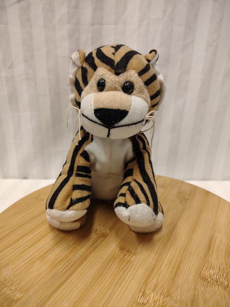 Plyšový hnedo čierny tiger, fun-tastic, 21 cm, 