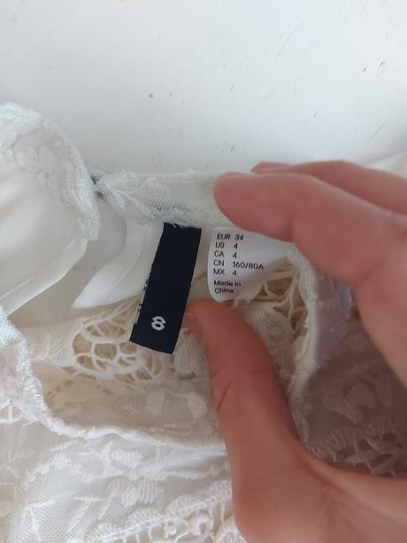 Čipkovaná blúzka, h&m,34