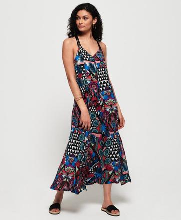 Superdry krasne maxi šaty, superdry,s