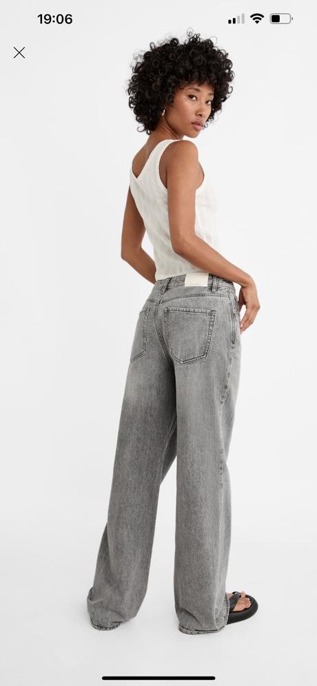 Široké straight wide rifle  s vysokým pásom, stradivarius,36