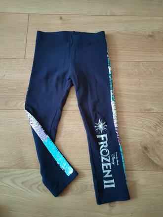 Zateplené legíny h&m frozen. veľ.110 top stav, h&m,110