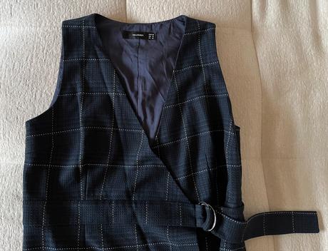 Tmavomodré zavinovacie šaty hallhuber, m/38, m