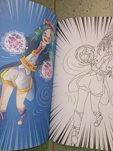 Manga omaľovánka color action, 