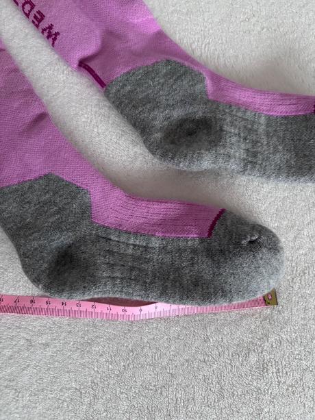 Detské lyžiarske ponožky 100 ružové, wedze,31