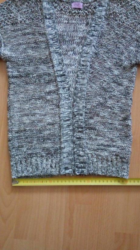 Dievčenský svetrík s trblietkami 122- 128, f&f,122