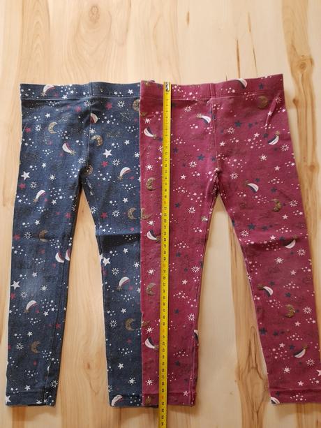 Tenké legínky 2 ks spolu, 104