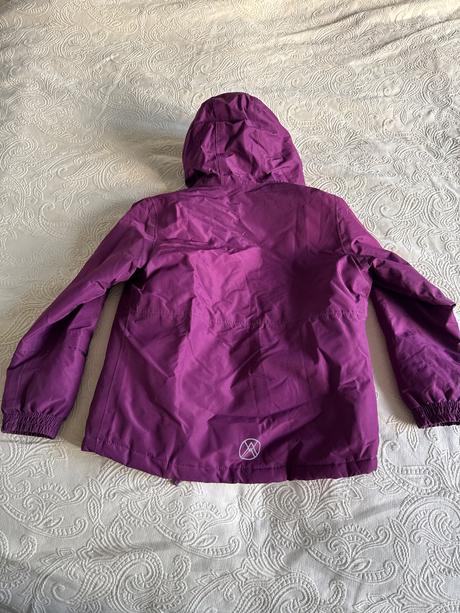 Fialová lyžiarska vetrovka s kapucňou, crivit,134