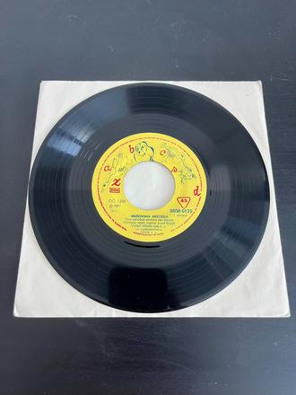 Retro platňa maľovaná abeceda - ján smrek, 