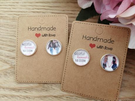 Náušnice napichovačky pre najlepšiu kamošku,