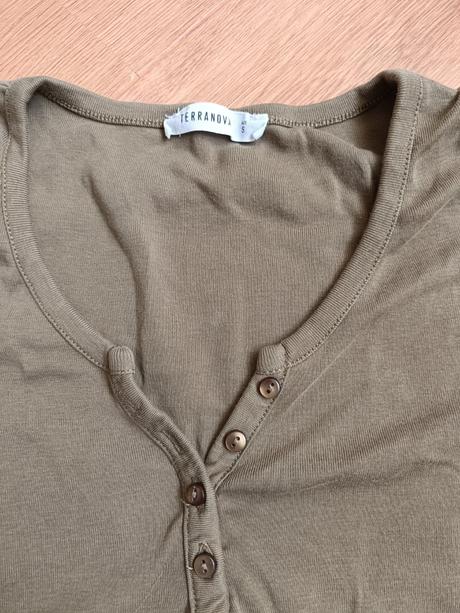 Khaki tricko s, terranova,s