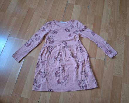Ružové šaty, h&m,110