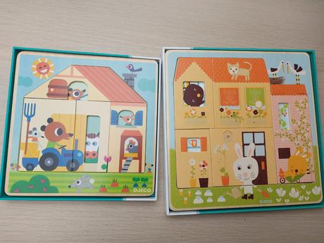 Djeco vrstvené drevené puzzle, 