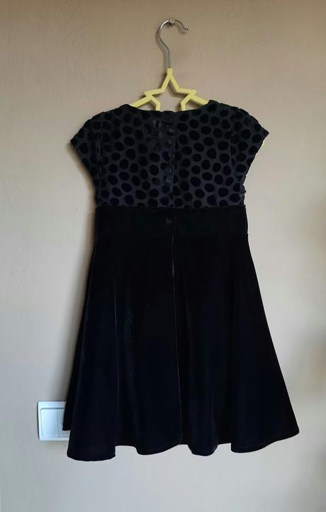 Zamatové šaty so spodničkou na 3-4 roky, tu,98