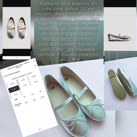 Nové balerínky, h&m,33