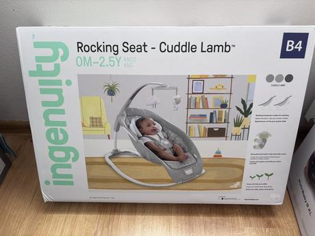 Ingenuity hojdačka vibrujúca s melódiou cuddle lam, 
