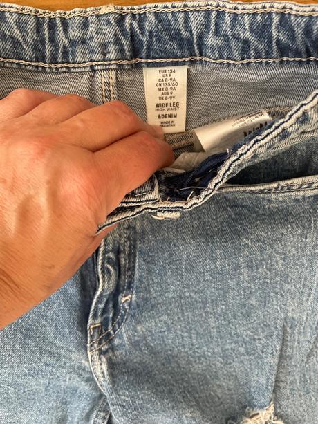 Rifle pohodlne roztrhane h&m, h&m,134