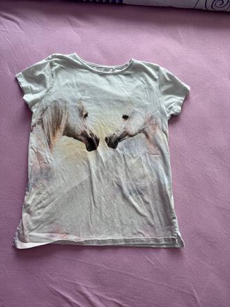 Tričko kôň, h&m,146