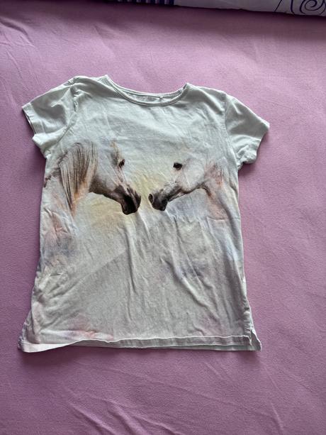 Tričko kôň, h&m,146