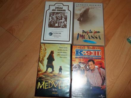Videokazety, filmy, 