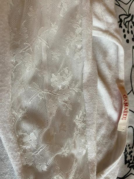 Tenší svetrík s čipkou camaieu v. s/m, camaieu,s