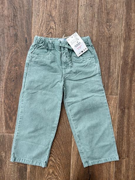 Zara coulotte nohavice s visačkou 110, zara,110