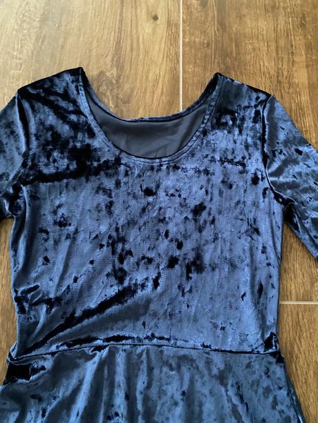 Zamatové saty, h&m,158