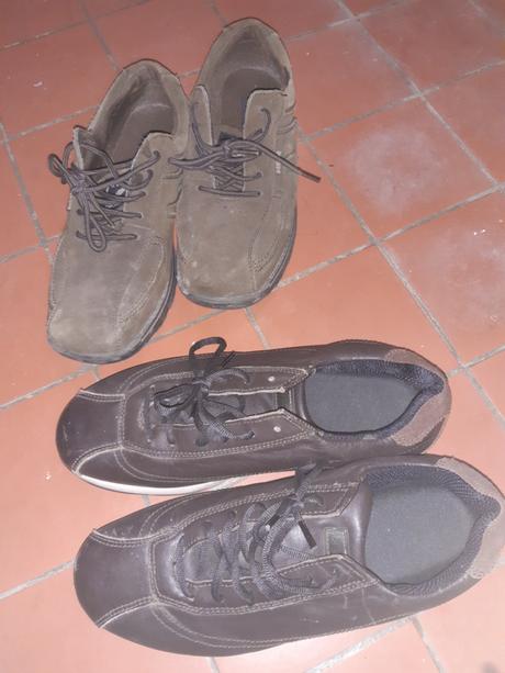 2 x hnede topanky c 45, 45