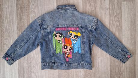 Riflová bunda pre dievča, 128