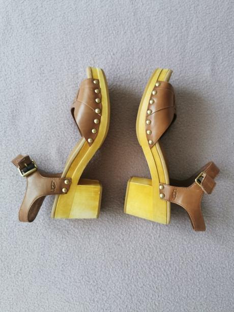Ugg drevaky- ugg janie leather sandals, ugg,38