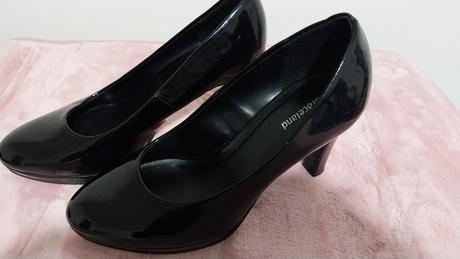 Čierne lakované lodičky, graceland,36