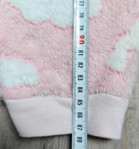 Rúžový flísový overal, c&a,110