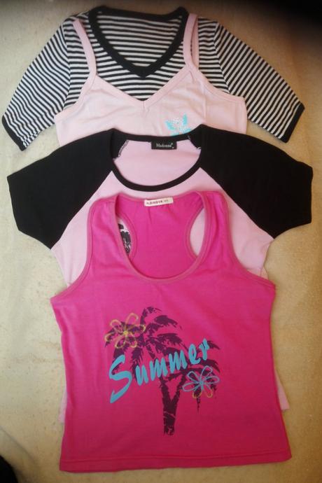 Dievčenské tričká krátky rukáv, ramienka č. od 140, 140