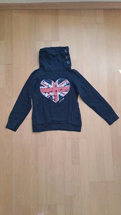 Dievčenská mikina s golierom, crashone,146