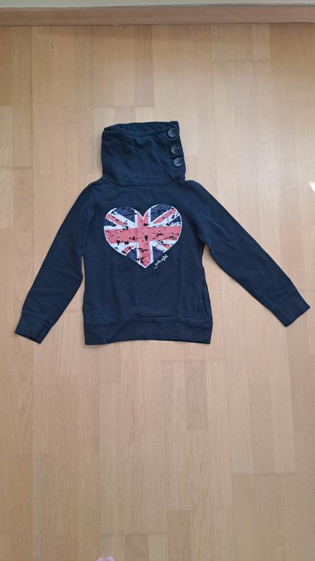 Dievčenská mikina s golierom, crashone,146