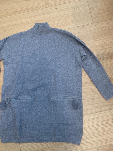 Mohito šedé rolákové predĺžené tricko xs, mohito,xs