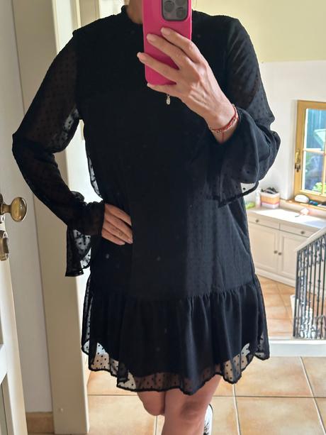 Plisovane šaty, h&m,s