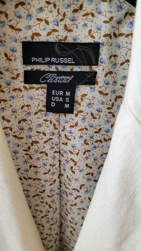 Bavlnené sako philip russel, philip russel,s