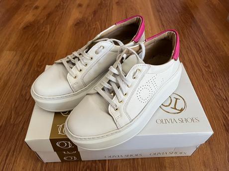 Kožené tenisky olivia shoes, 37