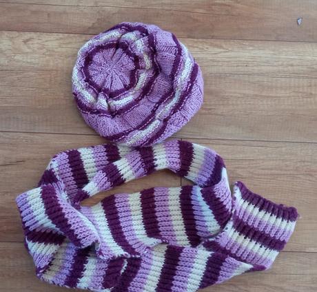 Set čiapka/ baret a šálik na zimu, 128 / 134 / 140 / 146