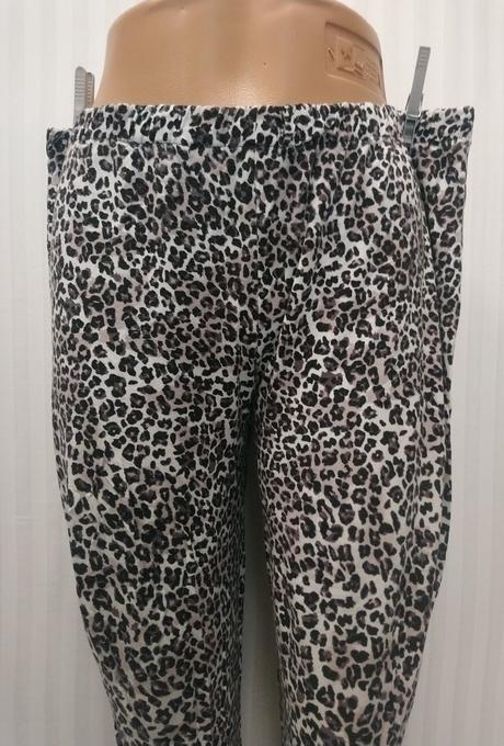 Dámske elastické letné 3/4 nohavice so vzorom, xxl, xxl