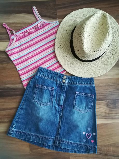 Riflová suknička, george,104