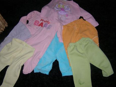 7 kusov oblečenia na dievčatko, 68–80