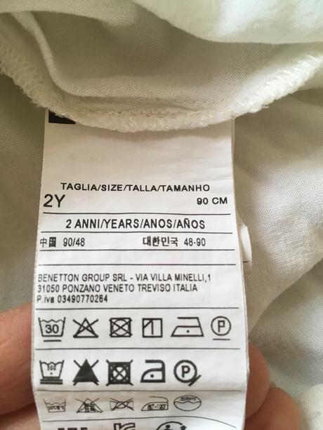 Dievčenské saty, benetton,92