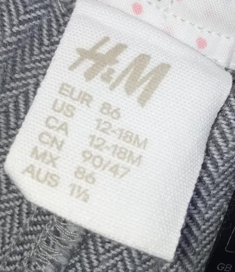 Dievčenské vzorované nohavice h&m (86), h&m,86