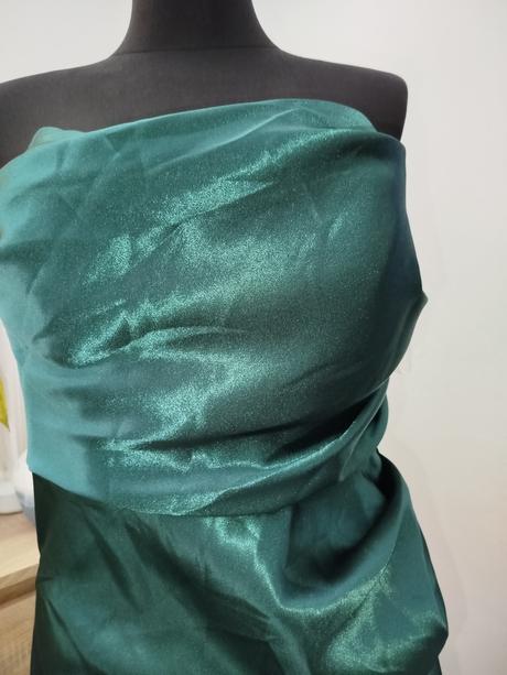 Smaragdovo zelené spoločenské šaty goddiva london, 42 / l / xl